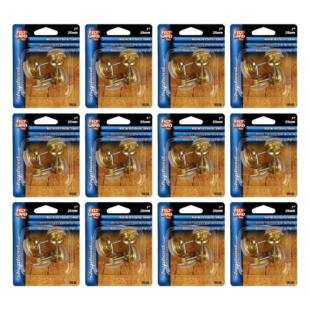 Shepherd Hardware Felt Gard NailOn Swivel Furniture Glides Felt Base