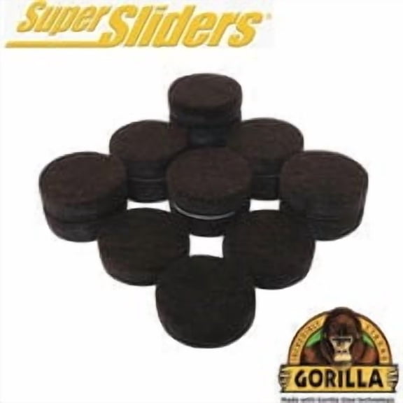 Shepherd Hardware Gorilla Super Sliders Felt Furniture Pad - Pack of 24