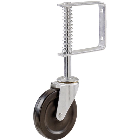 Shepherd Hardware 9785 9785E Spring Loaded Gate Caster, 4-Inch, Black