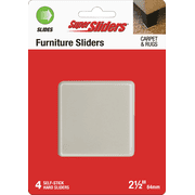 Shepherd Hardware Super Sliders 2-1/2 In. Furniture Glide2 - Pack of 8   Standard Mounting Hardware, Drop-In Replacement