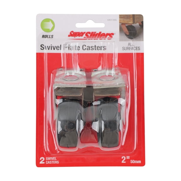 Shepherd Hardware Super Sliders 2 In. Swivel Plate Caster1 - Pack of 20