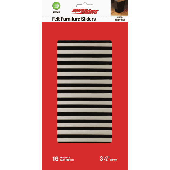 Shepherd Hardware Super Sliders 3-1/2 In. Furniture Glide4 - Pack of 24 Standard Mounting Hardware, Drop-In Replacement