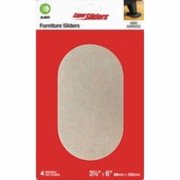 Shepherd Hardware Super Sliders 3-1/2 In. x 6 In. Furniture Glide - Pack of 4 Value Multipack