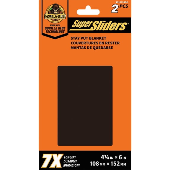 Shepherd Hardware Super Sliders Gorilla Glue 4-1/2 In x 6 In. Furniture Pad - Pack of 24