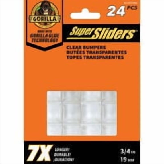 Shepherd Hardware Super sliders Gorilla Glue 3/4 In. Furniture/Wall Bumper - Pack of 6 Bulk Buy Multipack