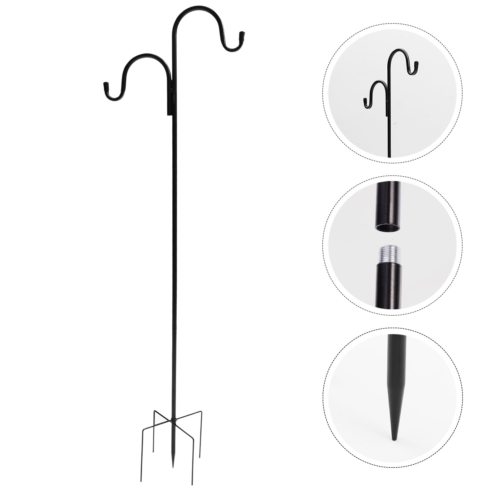 Shepherd Hook 1 Pc Yard Shepherd Hook Ground Inserting Hook Iron