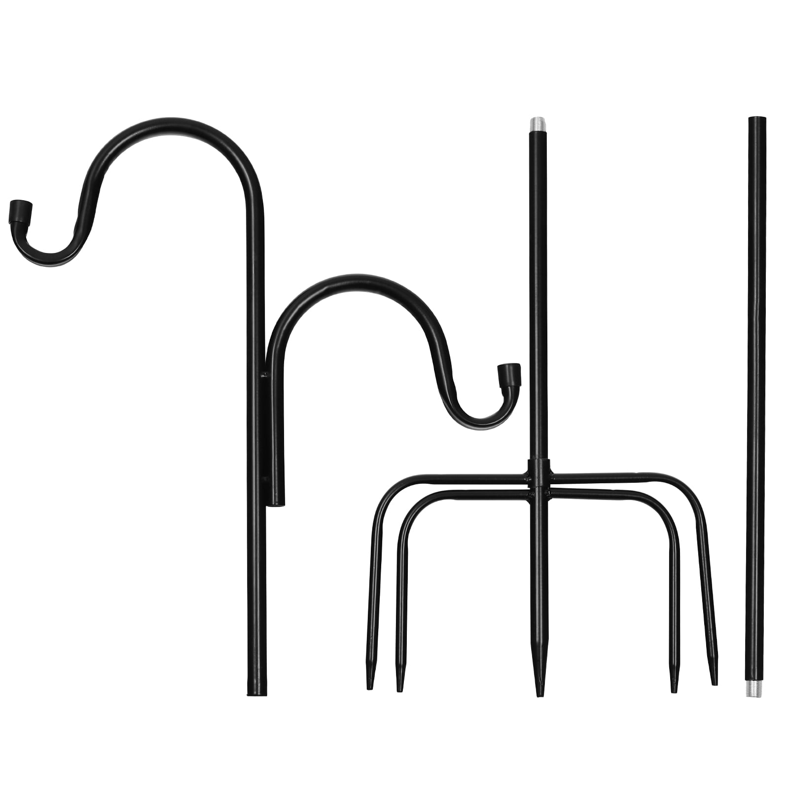 Shepherd Hook Decor Hook Plant Hangers Outdoor Bird Feeder Poles for