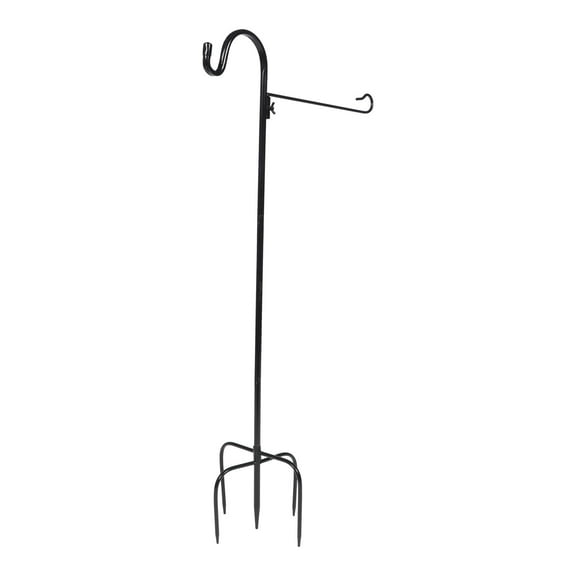 WRITWAA Iron Ground Hook with Upright Design for Outdoor Light Hanging in Yard