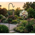 thumbnail image 1 of Shepherd Hooks 2 Pack - 47 Inches High 1/2 Inch Thick Adjustable Rust Resistant Shepards Hooks for Outdoor Solar Lights, Lanterns, Flower Basket, Bird Feeder., 1 of 6