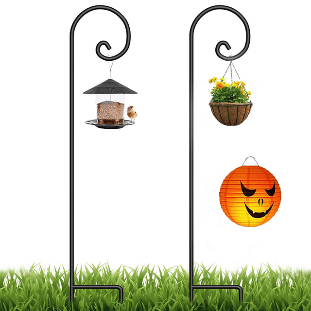 Shepherd Hooks 48 Inch, Thick, Super Strong, Rust Resistant Steel Hook