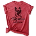 thumbnail image 1 of Shepherd Mom T-shirt, Unisex Women's Shirt, German Shepherd Owner, Best Dog Mom Gift, Heather Red, Medium, 1 of 6