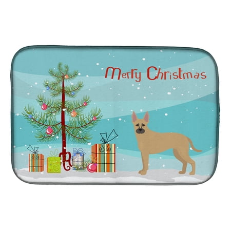Shepherd Pit Mix #2 Christmas Tree Dish Drying Mat