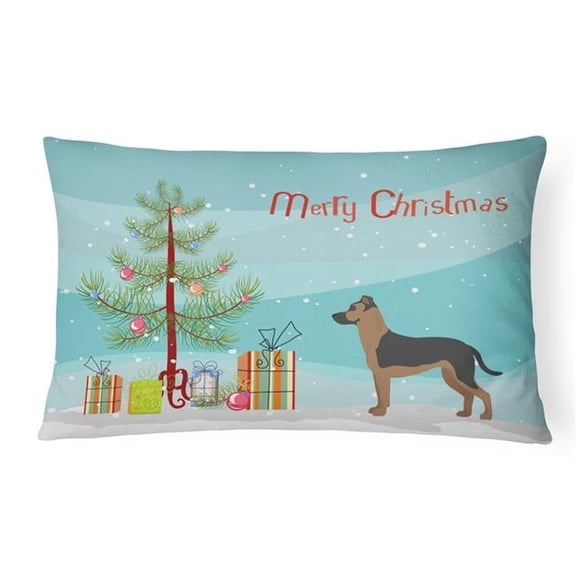 Shepherd Pit Mix No.1 Christmas Tree Canvas Fabric Decorative Pillow
