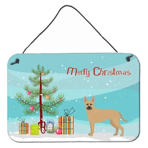 Shepherd Pit Mix No.2 Christmas Tree Wall or Door Hanging Prints
