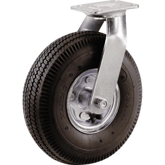 Shepherd Pneumatic Heavy-Duty Swivel Plate Caster - Single Pack