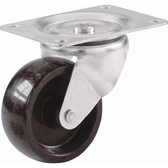 Shepherd Polypropylene Swivel Plate Caster - Pack of 2 Residential Use, Standard Application