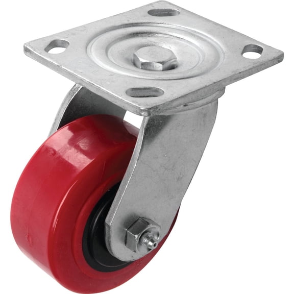 Shepherd Polyurethane Medium-Heavy Duty Swivel Plate Caster - Pack of 12
