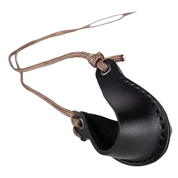 Shepherd Sling Durable Leather Rock Throwing Slingshot for Adults Easy to Learn Long Distance Launcher with Storage Pouch