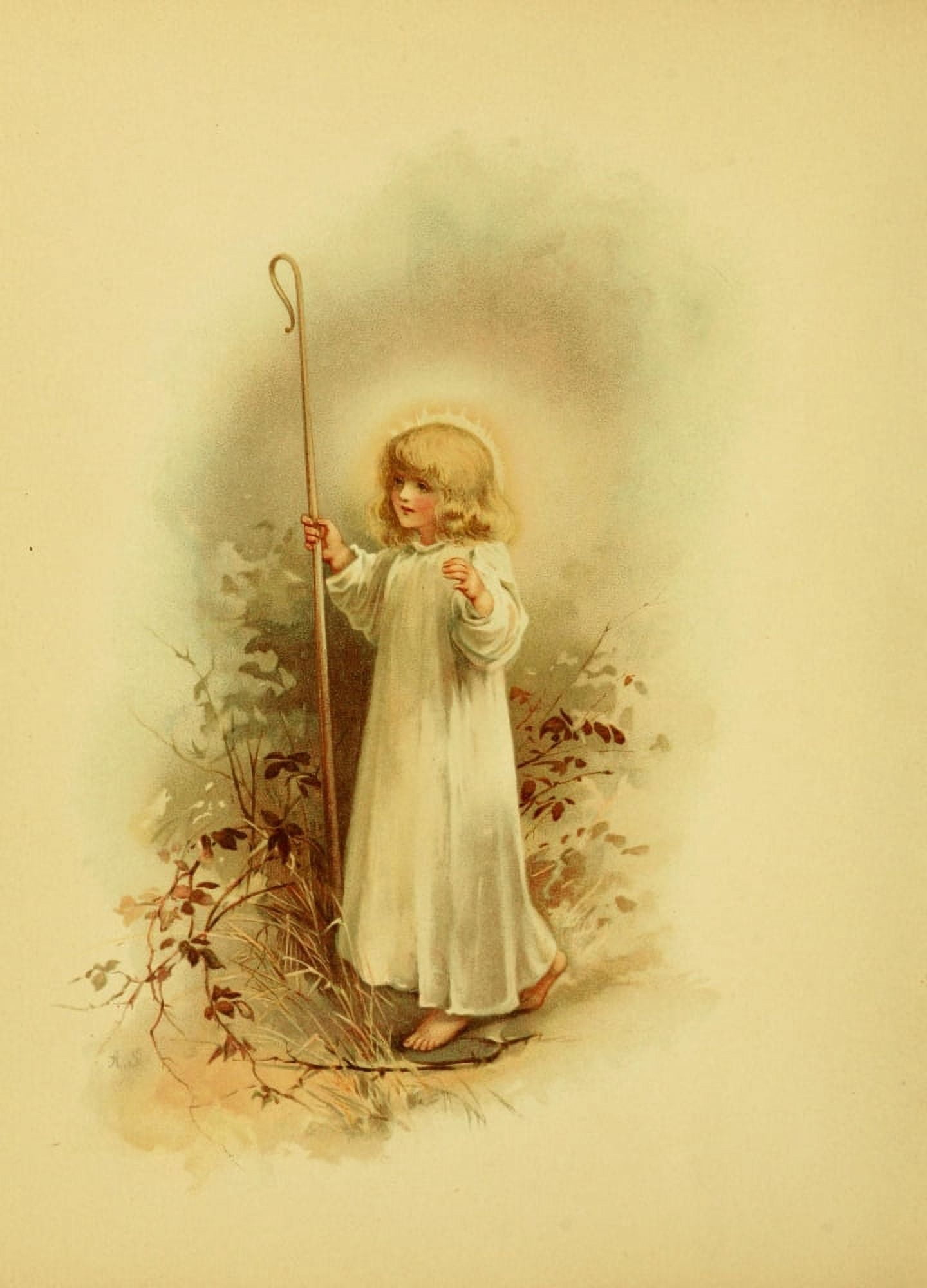 Shepherd girl Canvas Art - Unknown (24 x 36)