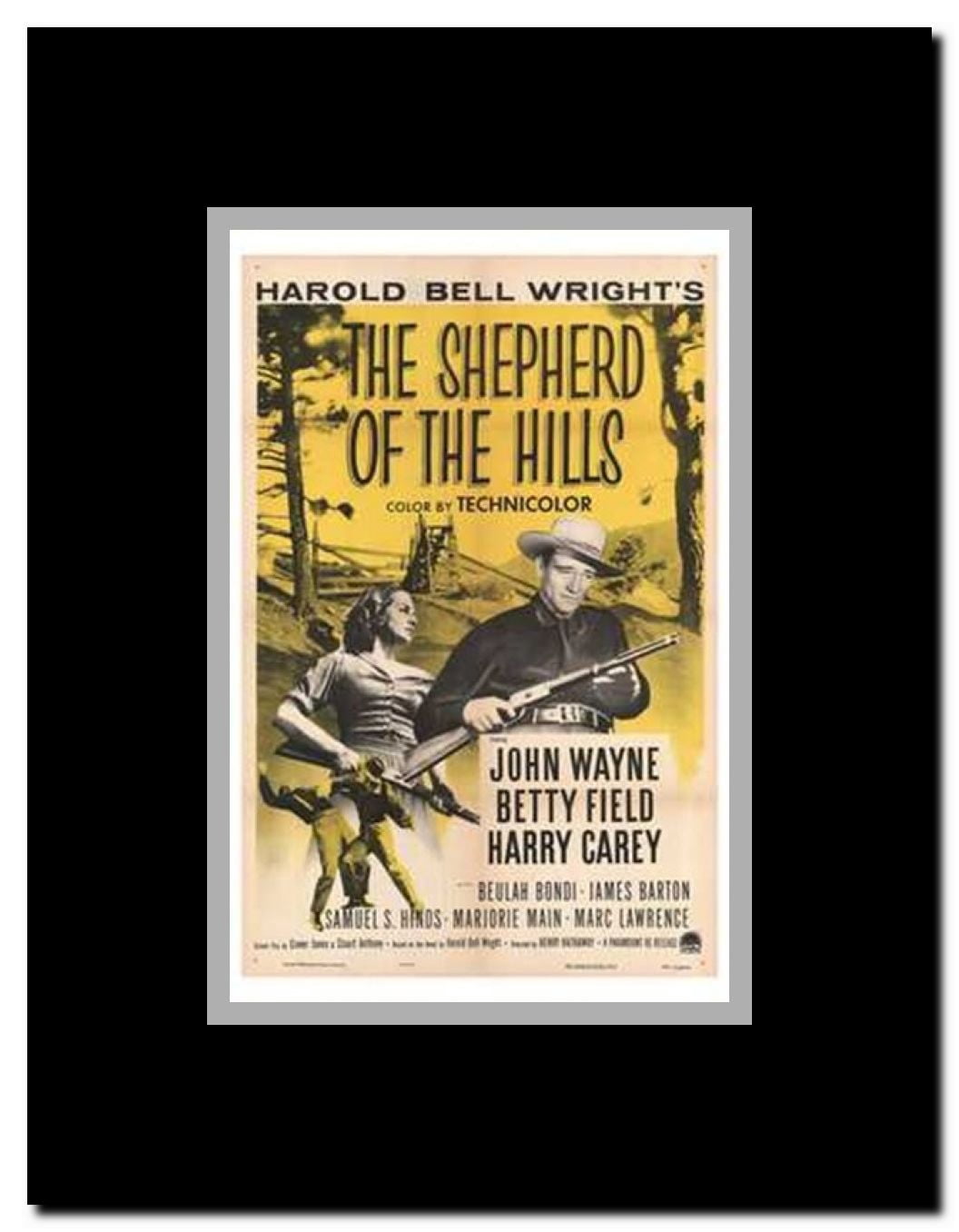Shepherd of the Hills Framed Movie Poster