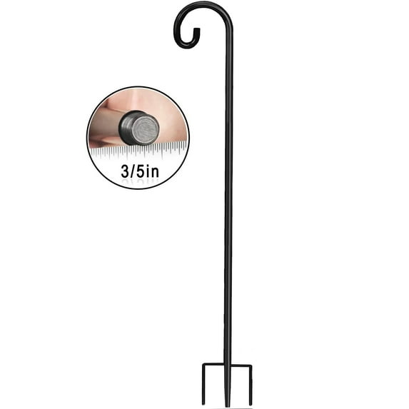Shepherd's Hooks Garden Planter Stakes for Bird Feeders, Hanging Plant Holders Baskets,Weddings,Lanterns, Thick 91 inches