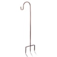 thumbnail image 1 of Shepherds Hook for Garden Outdoor 32 inch 1/2 inch Thick for Hanging Solar Lights, Lanterns, Bird Feeders, Metal Hanger Hook .U.S. Patent. (Bronze color), 1 of 6
