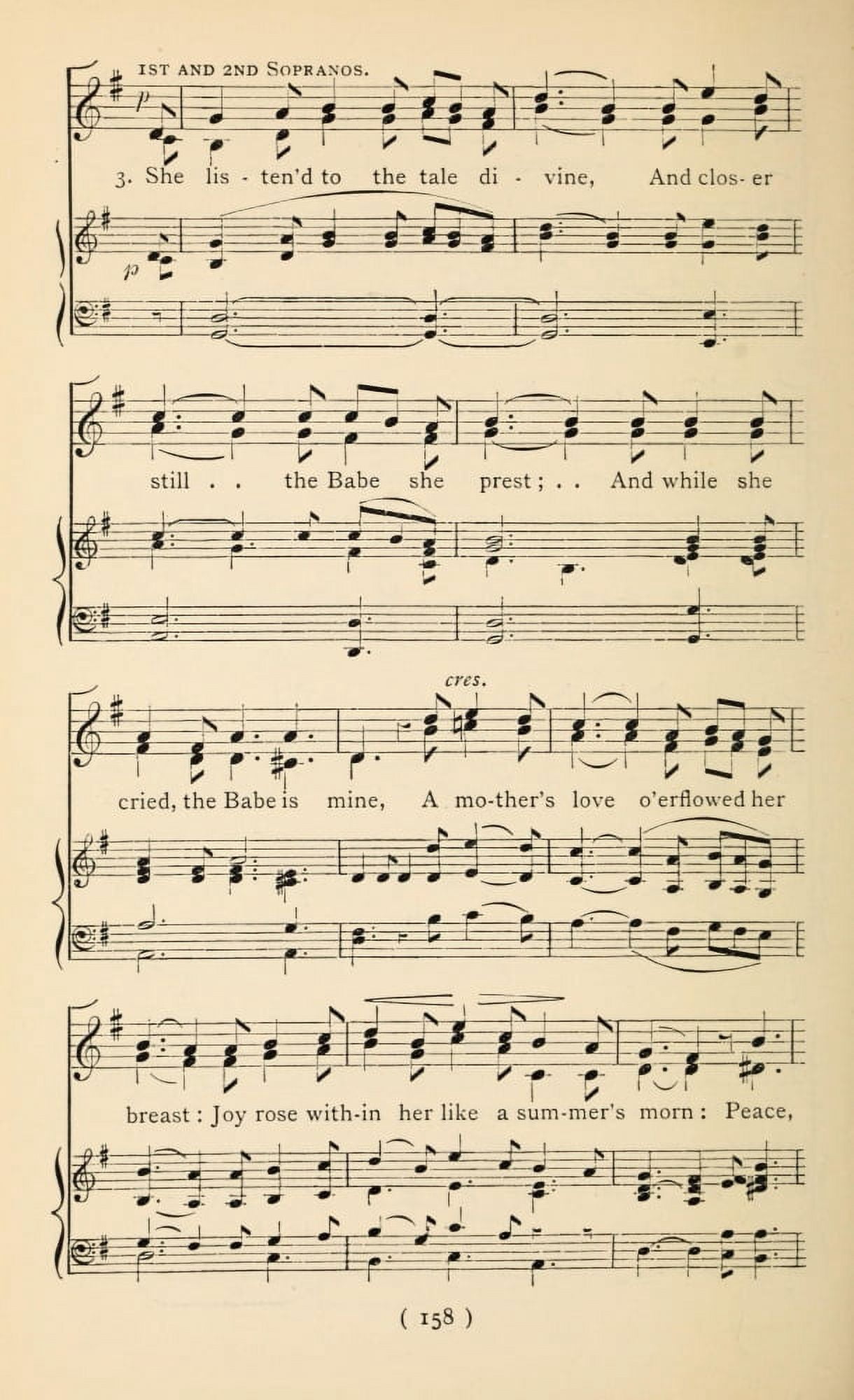 Shepherds went their Hasty Way 4 Christmas Carols New & Old 1850 Canvas Art - (18 x 24)