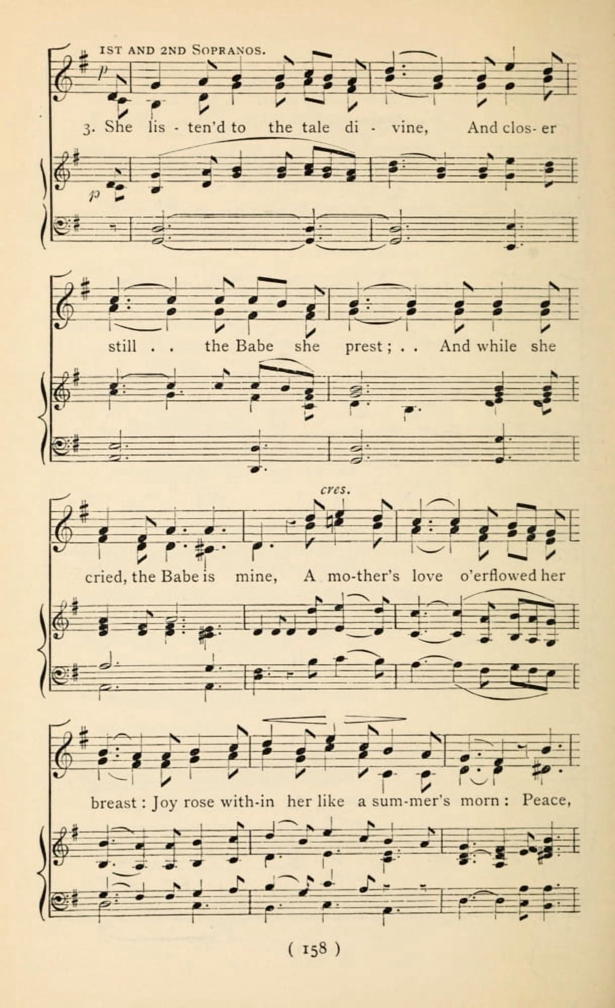 Shepherds went their Hasty Way 4 Christmas Carols New & Old 1850 Canvas Art - (24 x 36)