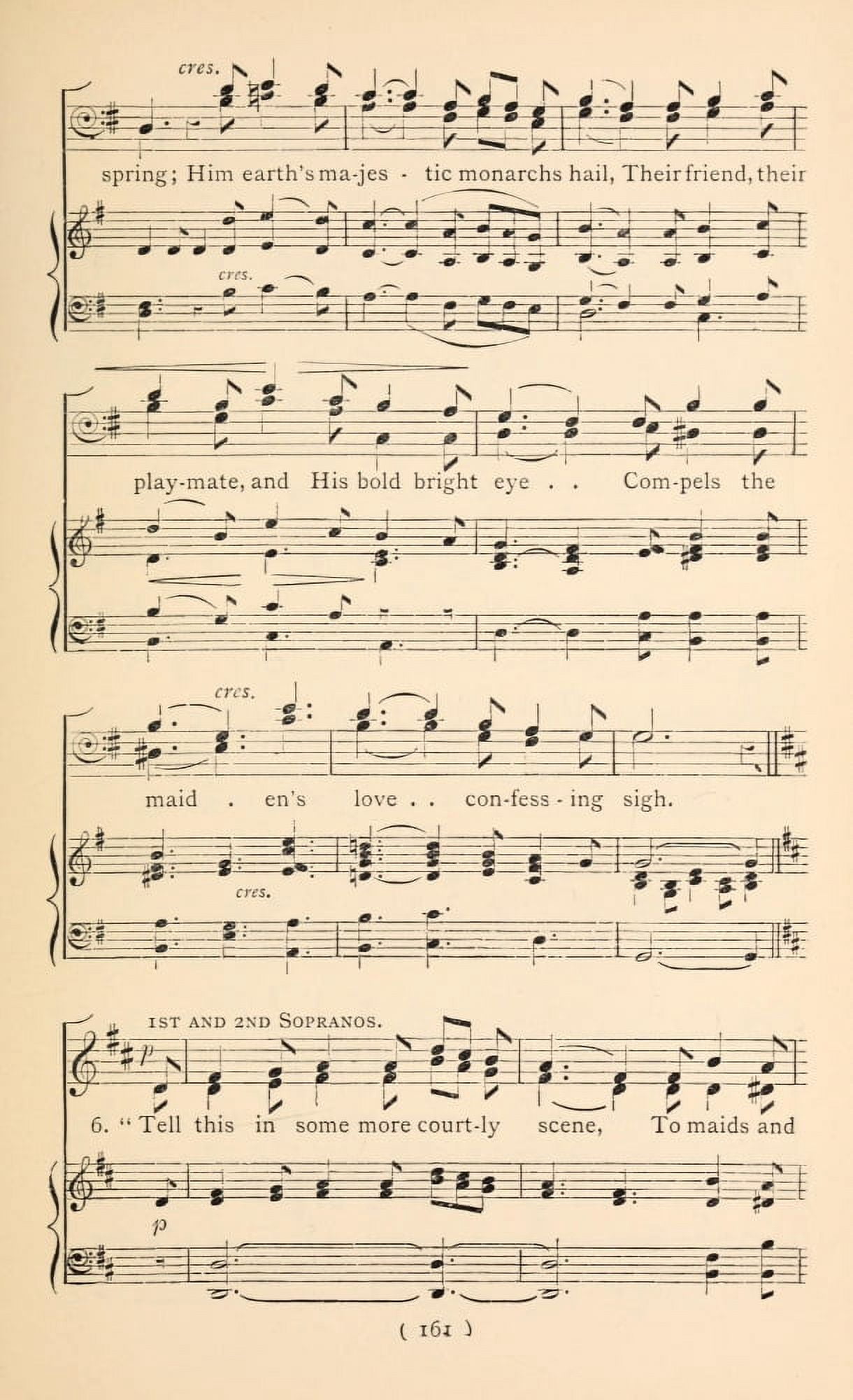 Shepherds went their Hasty Way 7 Christmas Carols New & Old 1850 Canvas Art -  (18 x 24)