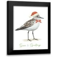 thumbnail image 1 of Sheppard, Lucca 12x14 Black Modern Framed Museum Art Print Titled - Christmas Sandpiper I, 1 of 5