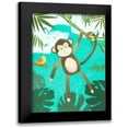 thumbnail image 1 of Sheppard, Lucca 19x24 Black Modern Framed Museum Art Print Titled - Jungle Friends II, 1 of 5