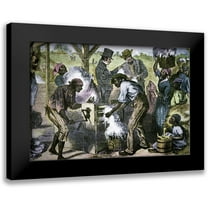 Sheppard, William Ludwell 14x11 Black Modern Framed Museum Art Print Titled - The First Cotton Gin