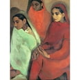 thumbnail image 1 of Sher-Gil Group Three Girls Painting Extra Large Art Print Wall Mural Poster Premium XL, 1 of 3