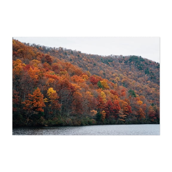 Sherando Lake No. 2 - Virginia Photography Autumn Forest Nature Landscape Scenic Mountain Unframed Wall Art Print 4 x 6 inches
