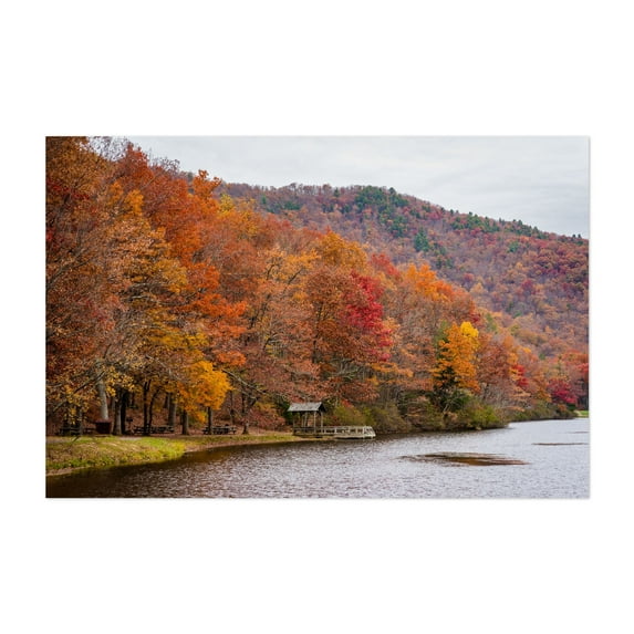 Sherando Lake - Virginia Photography Unframed Wall Art Print 16 x 24 inches
