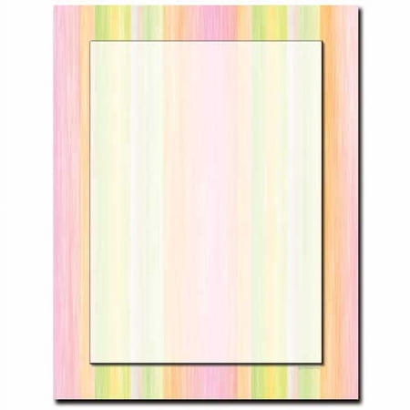 Sherbert Stripes Letterhead Laser & Inkjet Printer Paper, 25 Sheet Pack