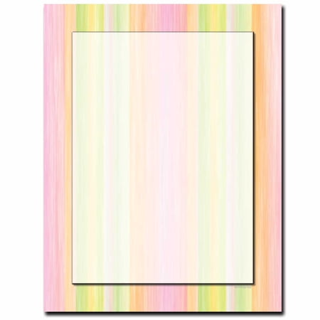 Sherbert Stripes Letterhead Laser & Inkjet Printer Paper, 80 Sheets per Pack