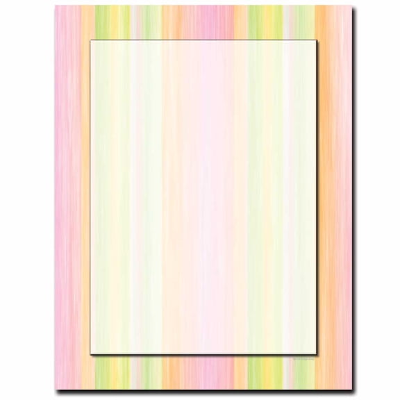 Sherbert Stripes Letterhead Laser & Inkjet Printer Paper, 80 Sheets per Pack