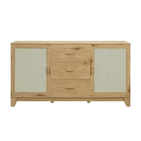 Manhattan Comfort Sheridan Sideboard Cabinet from Engineered Wood in Natural