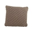 thumbnail image 1 of Sheridan Knitted Down Filled Throw Pillow, 20-inch Square (Mocha), 1 of 1