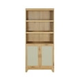 thumbnail image 1 of Manhattan Comfort Sheridan Bookcase Cabinet from Engineered Wood in Natural, 1 of 9