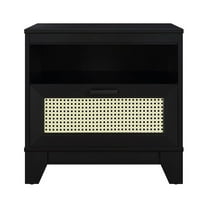 Manhattan Comfort Sheridan Nightstand made from Engineered Wood in Black