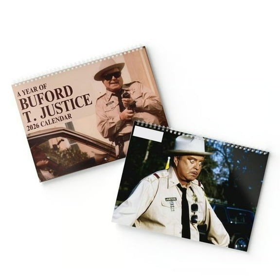 Sheriff Buford T. Justice Wall Calendar 2026, A YEAR OF BUFORD T. JUSTICE Smokey and The Bandit Calendar