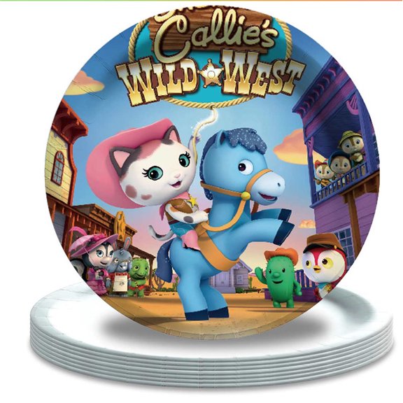 Sheriff Callie's Wild West Tableware Plates Party Supplies Birthday Decorations Disposable Dinnerware