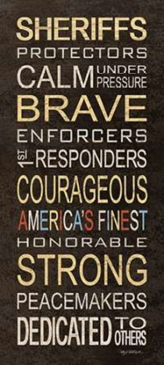 Sheriff Canvas Art - Kathy Middlebrook (10 x 20)