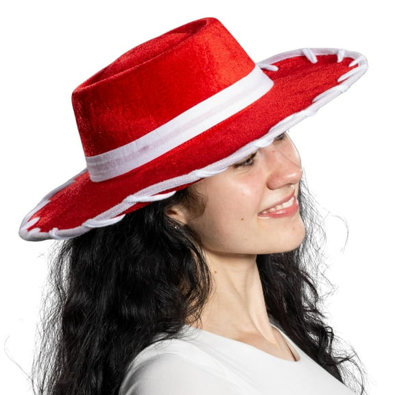 Sheriff Cowgirl Hat Adult Halloween Costume Cosplay Accessories - One Size (Cowgirl)