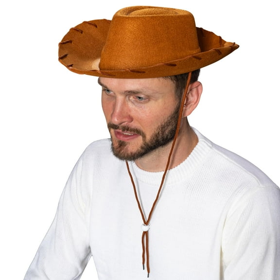 Sheriff Cowgirl Hat Adult Halloween Costume Cosplay Accessories - One Size (Sheriff)