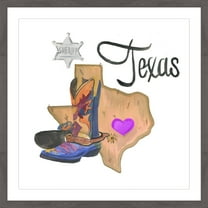 "Sheriff Is Home" Framed Painting Print