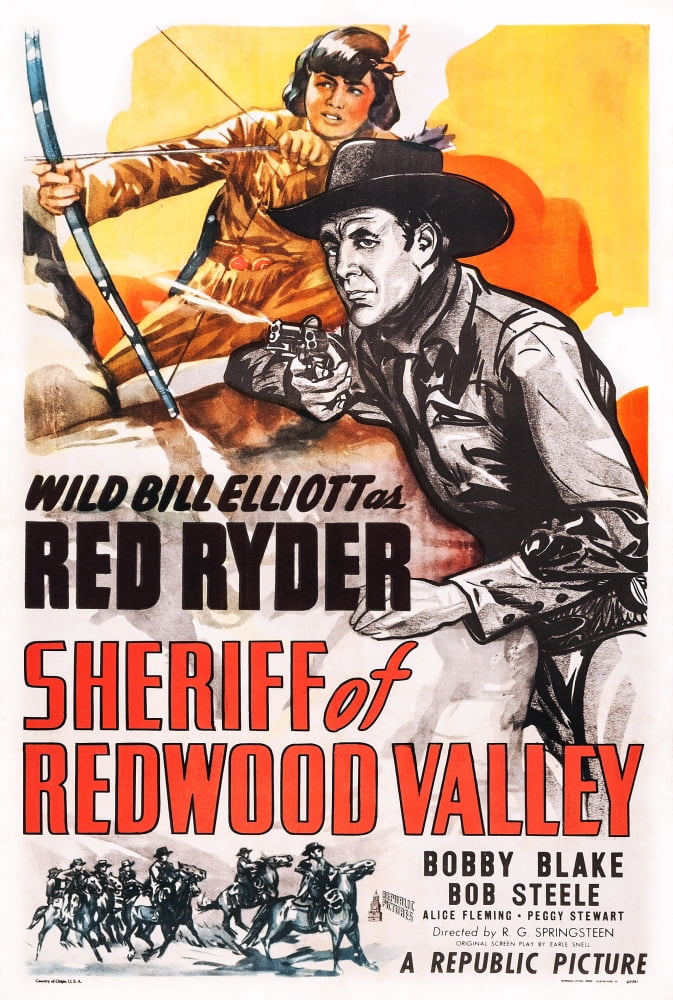 Sheriff Of Redwood Valley U Canvas Art - (24 x 36)