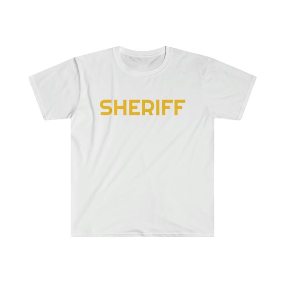 Sheriff Unisex Softstyle T-Shirt New ToTown Dad Joke Shirt